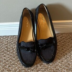 Coach Black Signature Women's Loafers Size 37.5